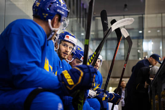 Alexander Wennberg of Sweden at a practice session