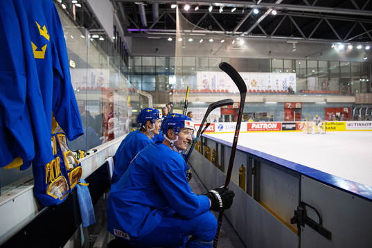 John Klingberg of Sweden at a practice session