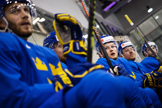 William Nylander of Sweden at a practice session