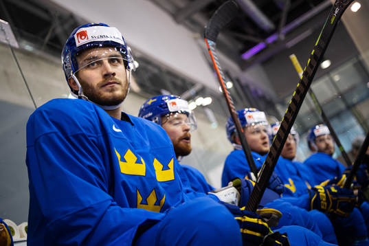 Alexander Wennberg of Sweden at a practice session