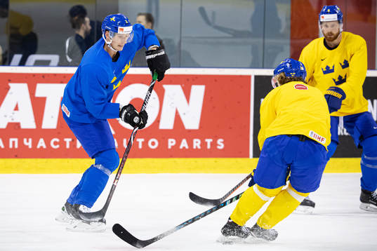 John Klingberg of Sweden at a practice session