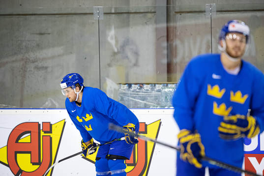 William Nylander of Sweden at a practice session