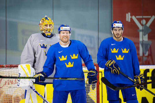 Goaltender Jacob Markström, Patric Hörnqvist and