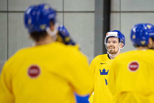 Anton Lander of Sweden at a practice session