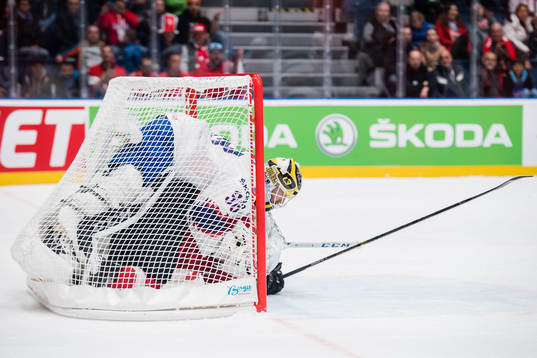 Goaltender Henrik Holm of Norway