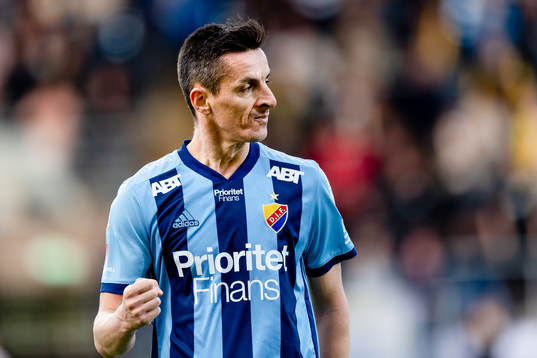 Djurgårdens Haris Radetinac jublar