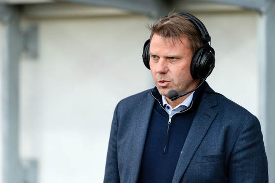 Falkenbergs tränare Hasse Eklund före fotbollsmatchen i