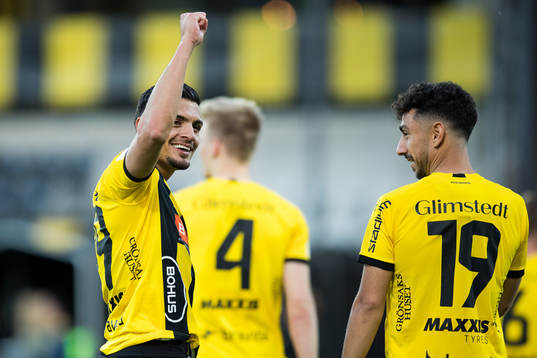 Häckens Ahmed Yasin jublar