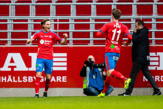 Helsingborgs Max Svensson jublar