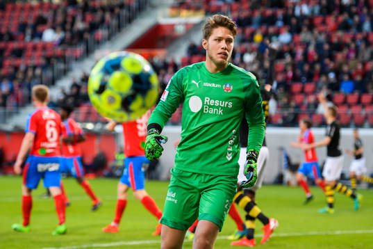 Helsingborgs målvakt Kalle Joelsson