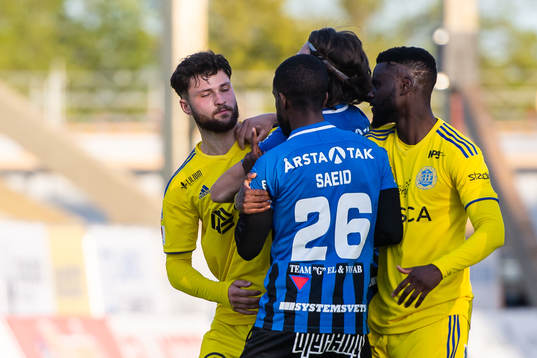 Sundsvalls Jonathan Tamimi i bråk med Sirius Mohammed Saeid