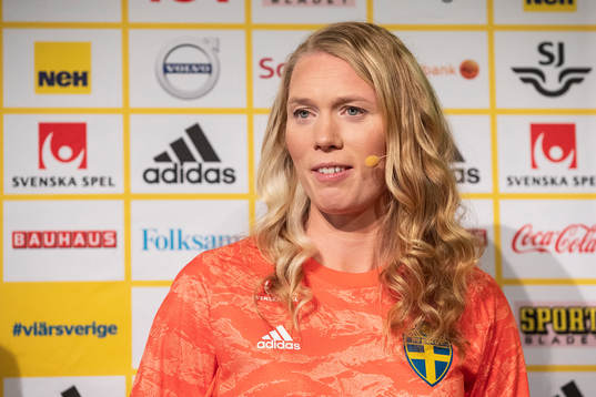 Goalkeeper Hedvig Lindahl of Sweden