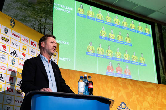 Peter Gerhardsson, head coach of Sweden