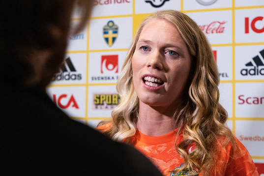 Goalkeeper Hedvig Lindahl of the Swedish national football