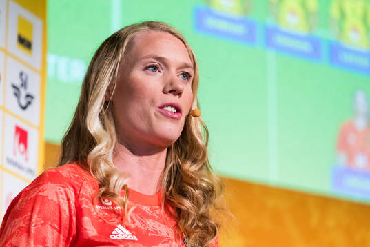 Goalkeeper Hedvig Lindahl of the Swedish national football
