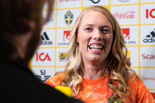 Goalkeeper Hedvig Lindahl of the Swedish national football