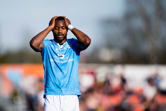 Kachi of Sandnes Ulf looks dejected