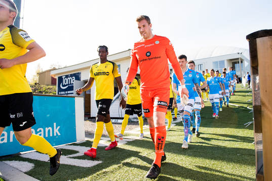 Goalkeeper Saku-Pekka Sahlgren of Sandnes Ulf