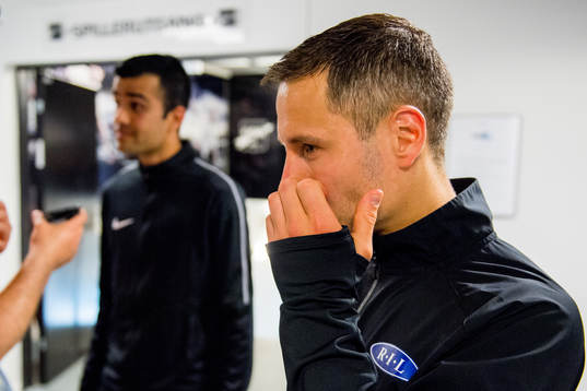 Mads Reginiussen of Ranheim looks dejected