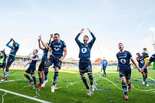 Flamur Kastrati and Liridon Kalludra of Kristiansund