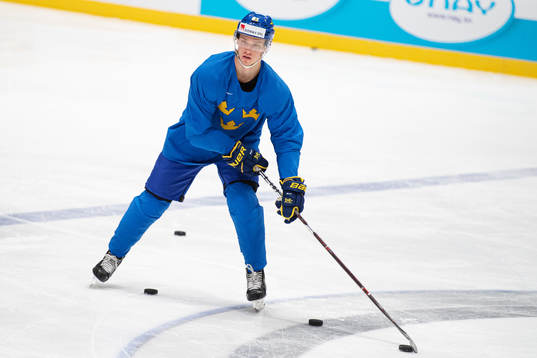 Jesper Bratt of Sweden at a practice session