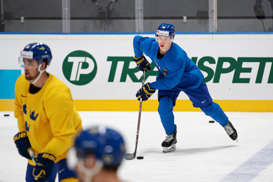 Jesper Bratt of Sweden at a practice session