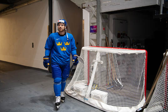 Elias Lindholm of Sweden at a practice session