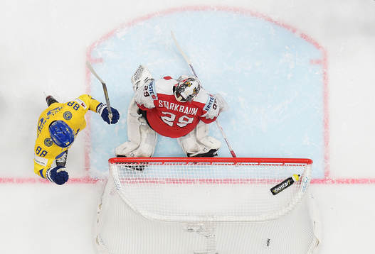 William Nylander of Sweden celebrates