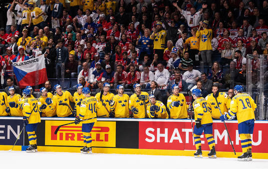 Elias Lindholm, Elias Pettersson, Gabriel Landeskog and