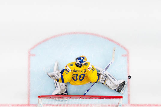 Goaltender Henrik Lundqvist of Sweden