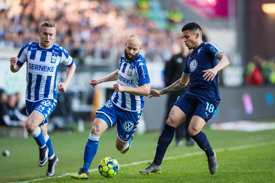 IFK Göteborgs Sebastian Ohlsson och Robin Söder mot