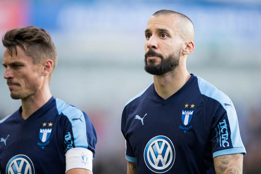 Malmö FFs Markus Rosenberg och Guillermo Molins