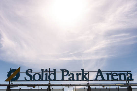 Exteriör av Solid Park Arena