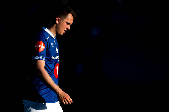 Ivar Sollie Rønning of Ranheim looks dejected