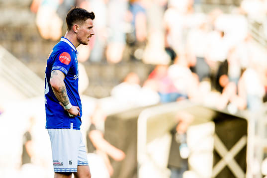 Erik Tønne of Ranheim looks dejected