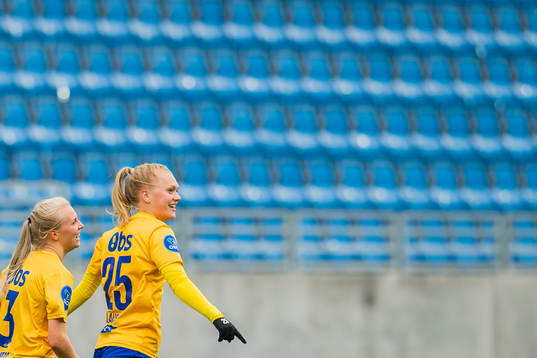 Marit Clausen of Trondheims-Ørn celebrates