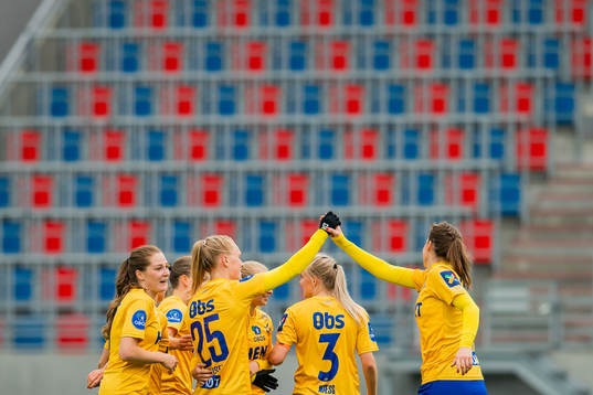 Marit Clausen of Trondheims-Ørn celebrates