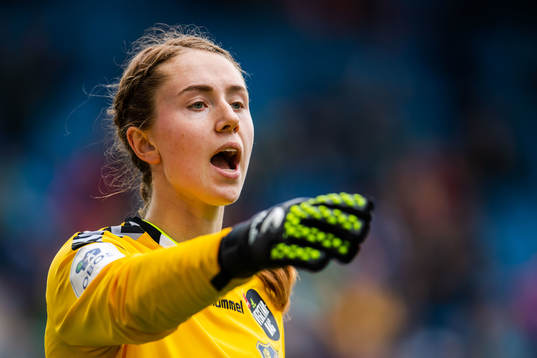 Goalkeeper Karen Olive Sneve of Lyn
