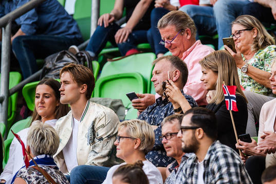 Sister Andrine Hegerberg and boyfriend Thomas Rogne of Ada