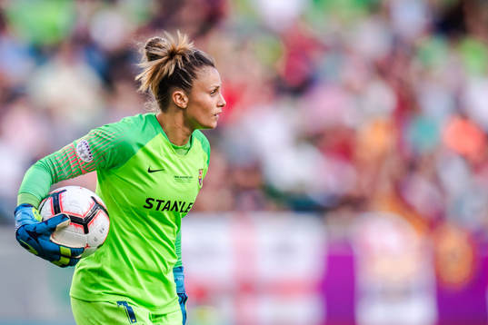 Goalkeeper Sandra Paños of Barcelona