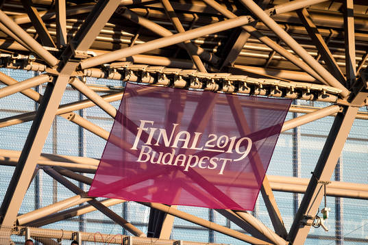 A banner in the roof