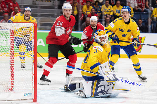 Goaltender Henrik Lundqvist of Sweden