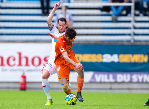 AFC Eskilstunas Anel Rashkaj och Helsingborgs Johan Persson