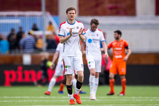 Helsingborgs Andri Bjarnason deppar