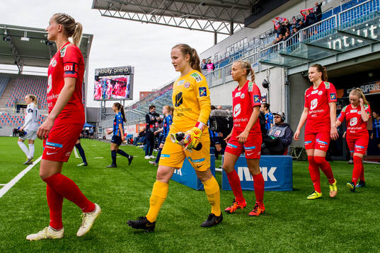 Goalkeeper Oda Marie Bogstad of Arna-Bjørnar