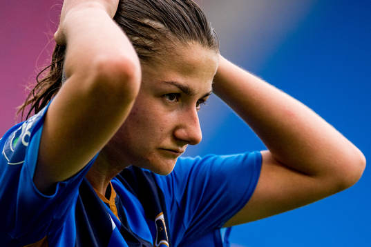 Silje Bjørneboe of Stabæk looks dejected