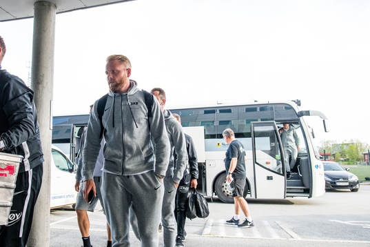 Henrik Kjelsrud Johansen of Brann arrives