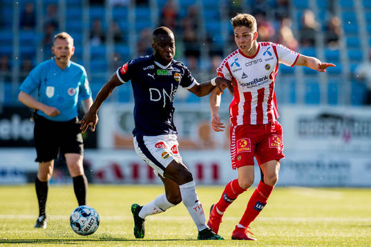 Yacouba Sylla of Strømsgodset and Onni Valakari of Tromsø