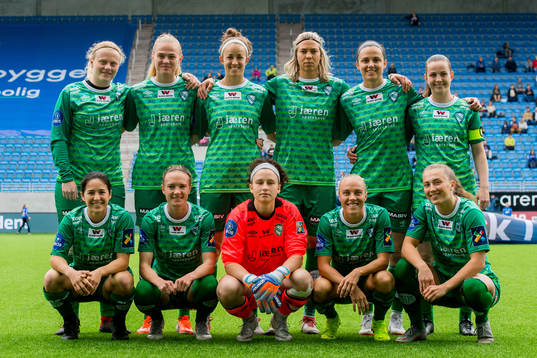 Players of Klepp line up for a team photo