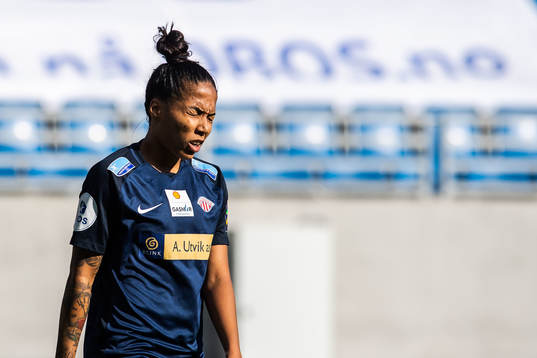 Giovanna de Oliveira of Avaldsnes looks dejected